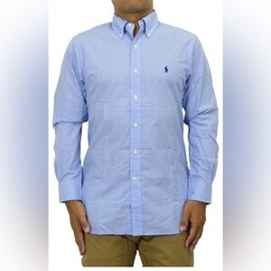 Ralph Lauren Men's Blue Casual Button Down Shirt